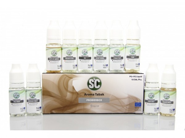 SC Probierbox Taback 10x10 ml