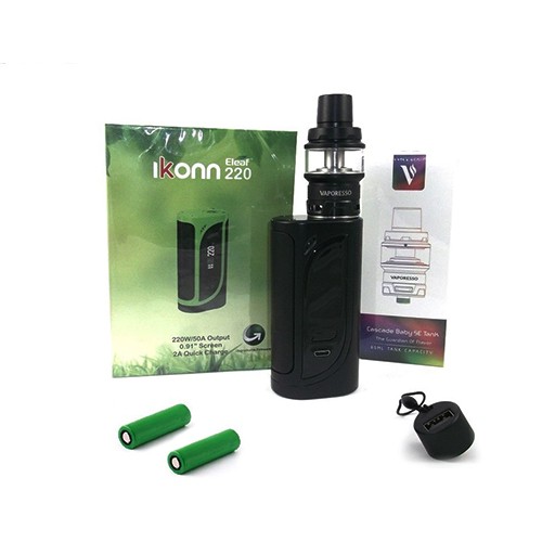 Eleaf / SC Ikonn mit Cascade Tank 6,5 ml und Akkus + RC Adapter